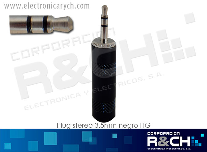 P-281 plug stereo 3.5mm negro HG