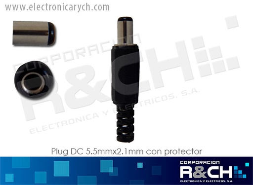 [P-237A] P-237A plug DC 5.5mmx2.1mm con protector