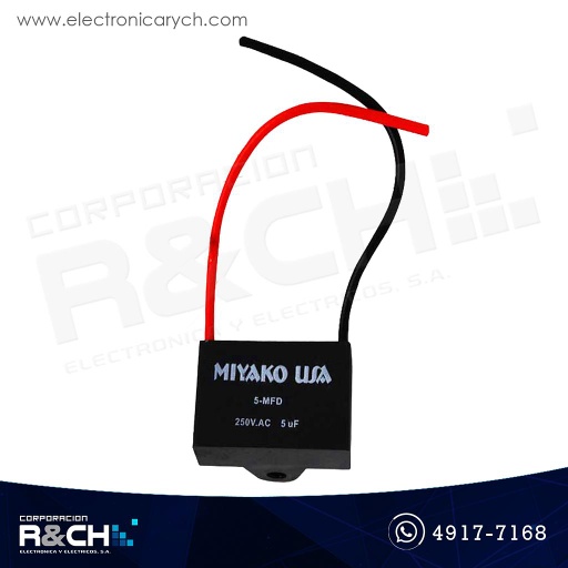[CC-5uF/250] CC-5uF/250 Capacitor 5uF 250V AC para ventilador 5-MFD