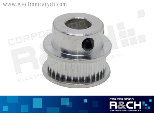 [PL-851] PL-851 Polea GT2 dentada 30 dientes para faja de 6mm diametro eje 8mm