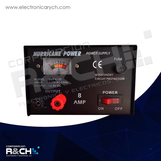 [DVP-612D] DVP-612D fuente 120VAC a 13.8VDC 8A