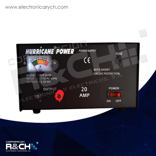 [DVP-812D] DVP-812D fuente 120VAC a 13.8VDC 20A