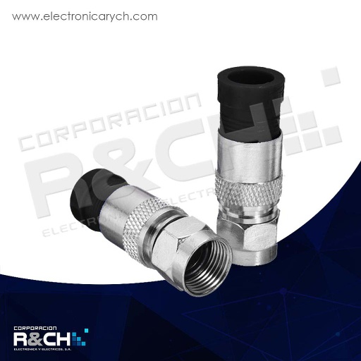 [F-74HQ] F-74HQ conector coaxial a presion RG6 laton HQ