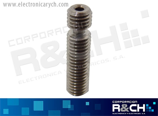 [TOR-626T] TOR-626T tornillo o garganta para impresora 3D sin teflon M6x26mm