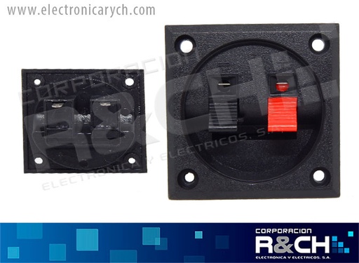 [NB-512] NB-512 terminal doble para bocina cuadrada 2"