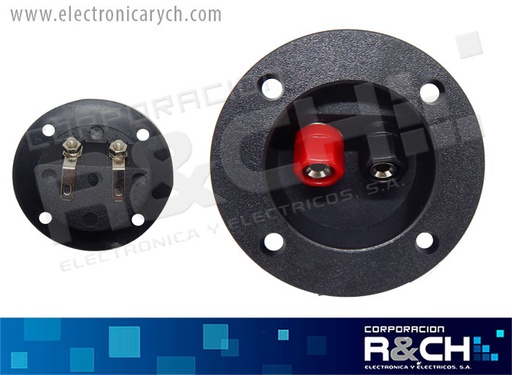 [NB-513] NB-513 terminal doble para bocina redonda con plug  3"