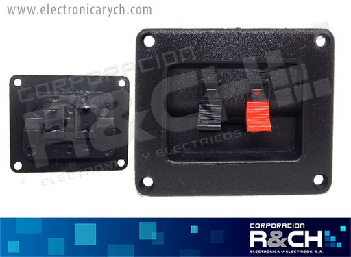 [NB-519] NB-519 terminal doble para bocina cuadrada speakon 5.2x3.3" mono