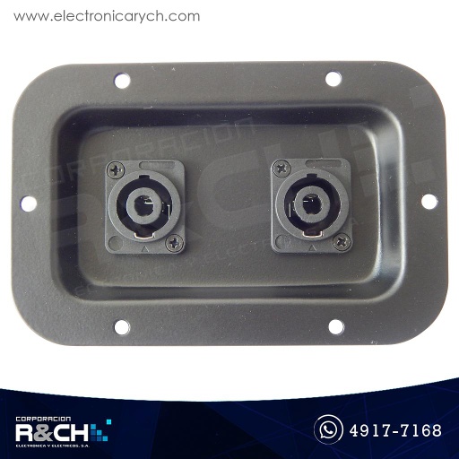 [NB-520] NB-520 Terminal doble para bocina rectangular speakon 5.4x3.5" mono