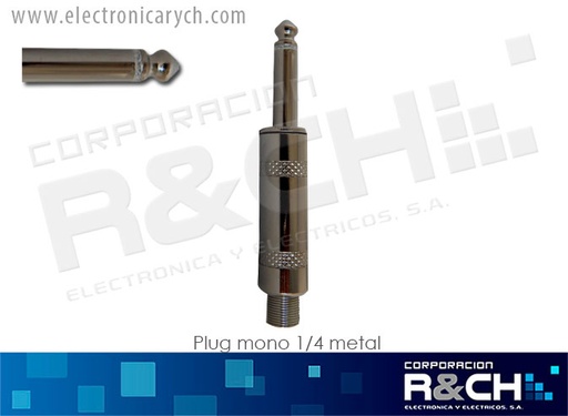 [P-191A] P-191A Plug Mono 1/4  Metal