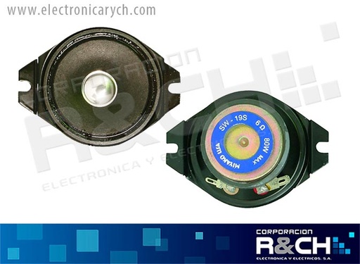 [SW-19S] SW-19S tweeter 80W 6ohm 2 1/2"