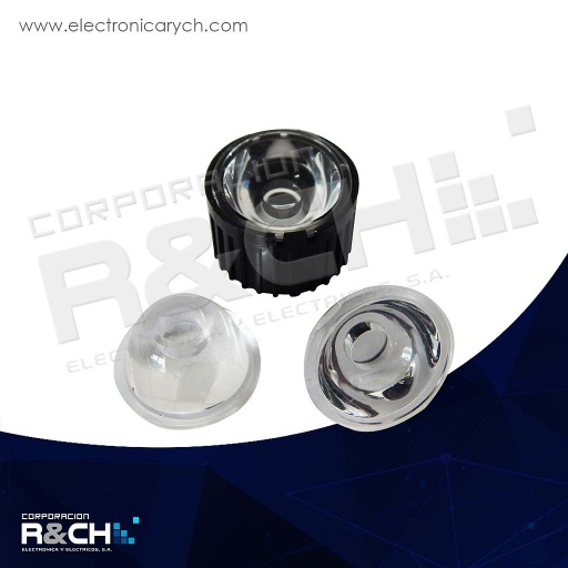 [LD-1230C] LD-1230C lente para LED 1,2,3W angulo 30°+ case negro