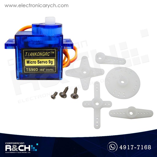 [MT-TS90D-3] MT-TS90D-3 Servo motor analógico torque 1.2-1.4kg-cm 360º TS90