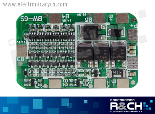 [MD-6S15] MD-6S15 modulo protector de baterias 6S 15A 24V 18650