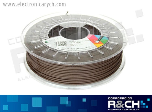 [FE-3BR2A] FE-3BR2A filamento PLA madera 1.75mm 750g EBONY SMARTFIL