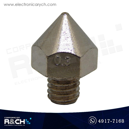 [IP-1753P] IP-1753P Boquilla para impresora 3D 1.75/0.3mm plateada MK8