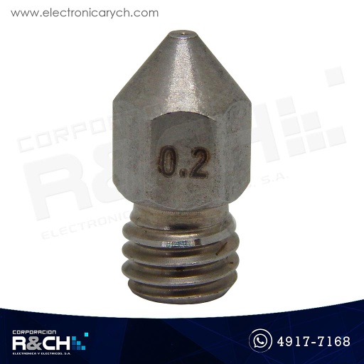 [IP-1752P] IP-1752P Boquilla para impresora 3D 1.75/0.2mm plateada MK8