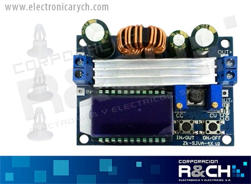 [MD-ZK-SJVA] MD-ZK-SJVA Modulo Elevador y Reductorde Voltaje con LCD