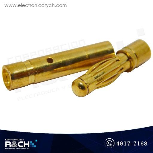 [CN-B4MF] CN-B4MF Conector tipo bala 4mm Macho y Hembra
