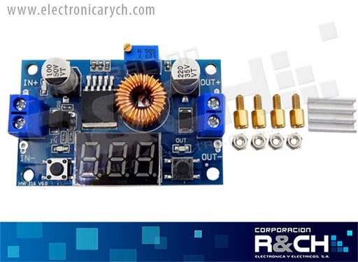[MD-4015-5] MD-4015-5 modulo regulador de voltaje DC-DC 5A 75W Vi.=4-38, Vo=1.25-36 step down