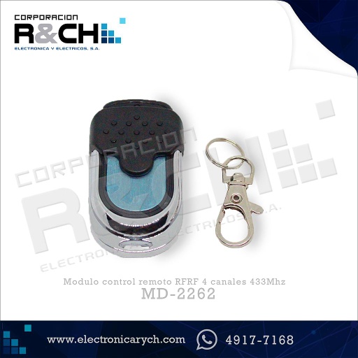 [MD-2262] MD-2262 Modulo Control Remoto RFRF 4 Canales 433Mhz