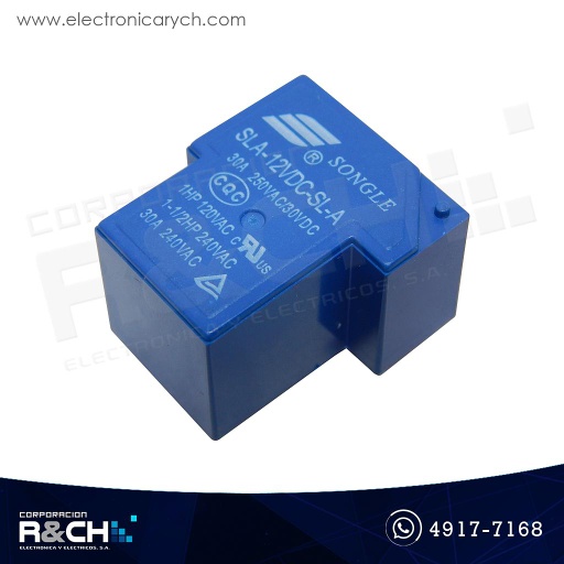 [RL-SLA1230] RL-SLA1230 Relay 1 polo 2 tiros 12V 30A