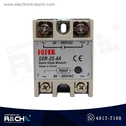 [RL-SSR25AA] RL-SSR25AA Relay de Estado Solido 25A 80-250VAC 24-380VAC