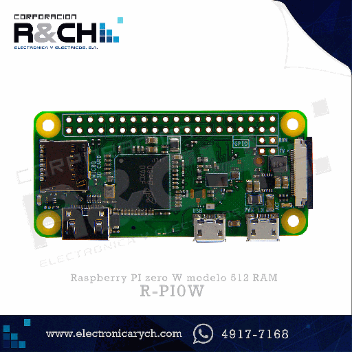 [R-PI0W] R-PI0W raspberry PI zero W modelo 512 RAM