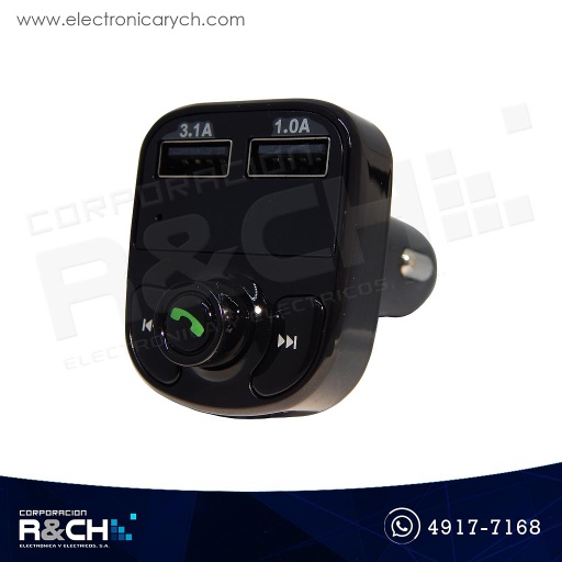 [AD-099] AD-099 Cargador de carro con Bluetooth FM MP3