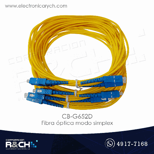 [Virtual Locations/CORPORACION R&CH, S.A.: Inventory adjustment] CB-G652D Fibra Óptica modo simplex