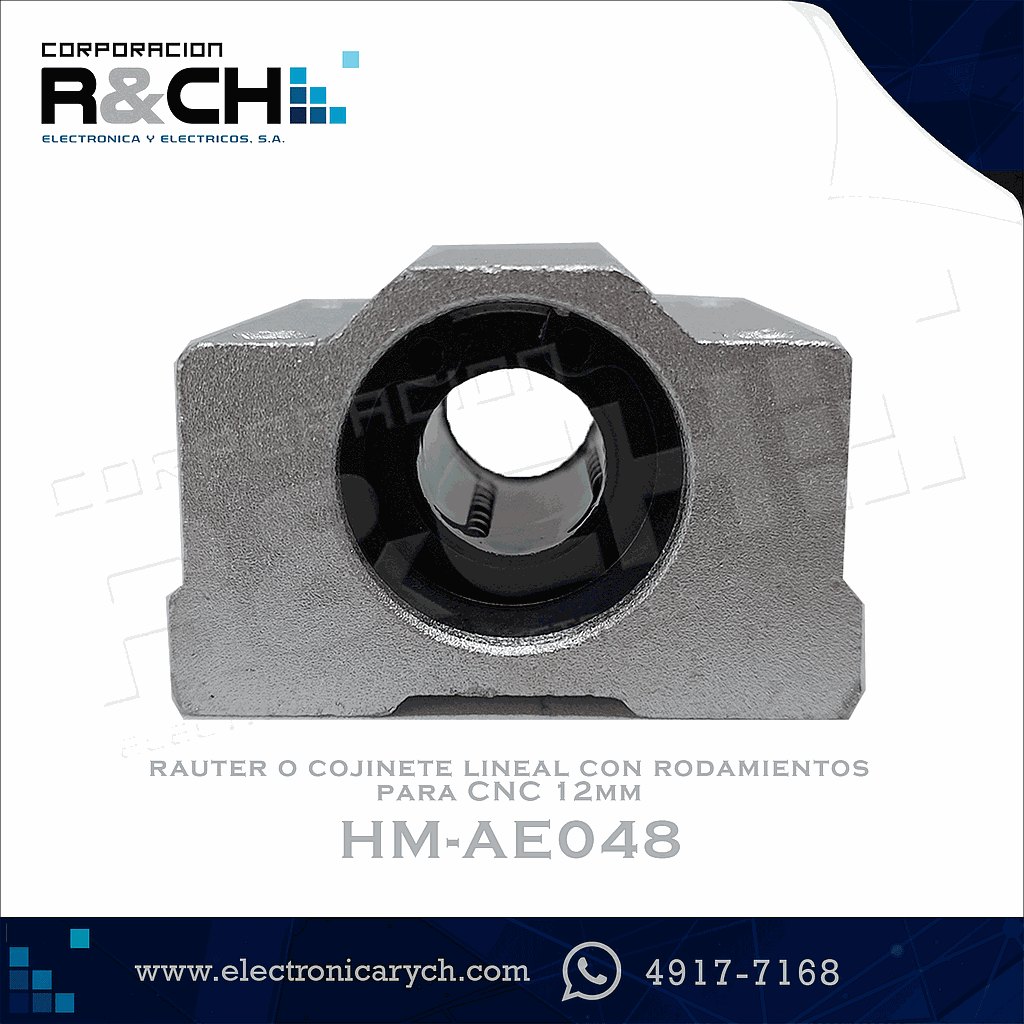 HM-AE048 rauter o cojinete lineal con rodamientos para CNC 12mm