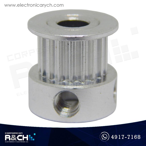 [PL-618D] PL-618D Polea GT2 dentada 18d diametro ext=16mm diametro int=5mm banda 6mm