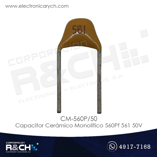 [CM-560P/50] CM-560P/50 Capacitor Ceramico Monolitico 560Pf 561 50V