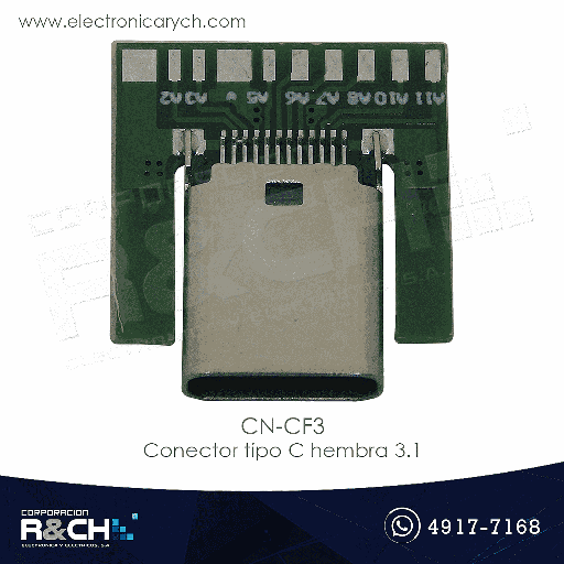 [CN-CF3] CN-CF3 Conector tipo C hembra 3.1