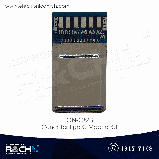 [CN-CM3] CN-CM3 Conector tipo C Macho 3.1