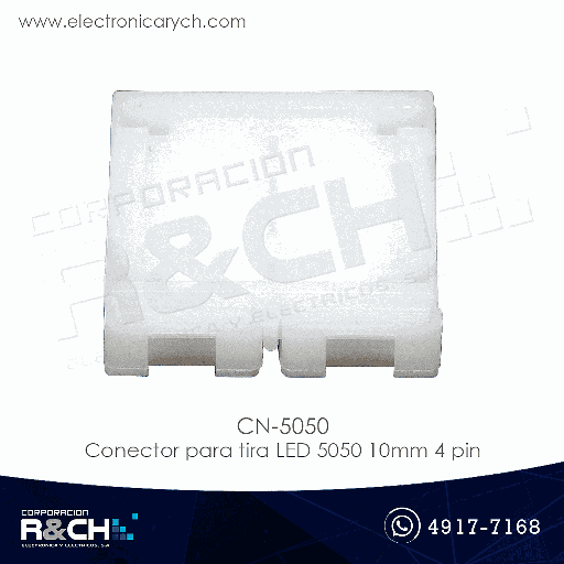 [CN-5050] CN-5050 Conector Para Tira LED 5050 10mm 4 Pin IP30