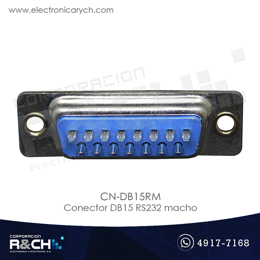 [CN-DB15RM] CN-DB15RM conector DB15 RS232 macho