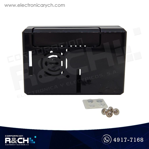 [CJ-1889] CJ-1889 Caja para Raspberry pi 4 negra