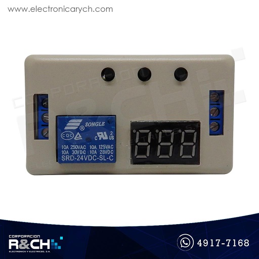 [MD-RL24T] MD-RL24T Módulo Relay 24VDC timer con caja