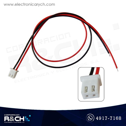 [CN-XH2F] CN-XH2F Conector con Cable XH 2.54mm 2 pin hembra 30cm
