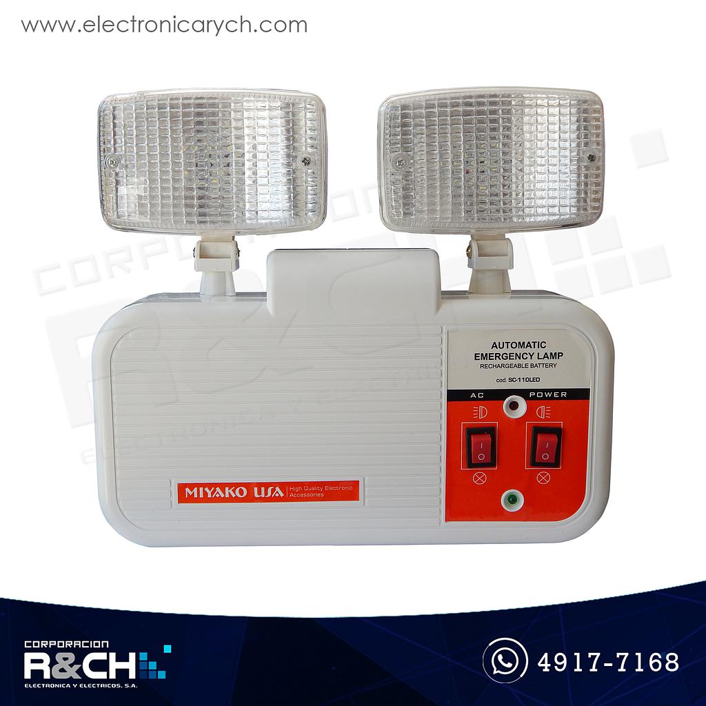 SC-110LED Lámpara de emergencia automática LED 2x3W