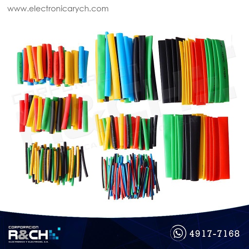 [SX-328] SX-328 Set de termoencogible varios tamaños y colores 328 piezas