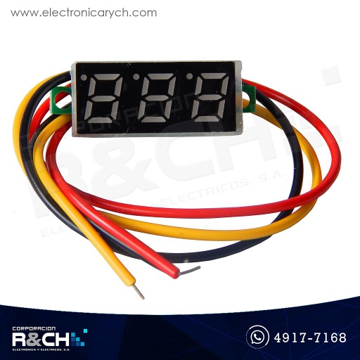 [MD-DP28B] MD-DP28B Voltímetro 0.28" 2.5-30V dos lineas tipo display Azul