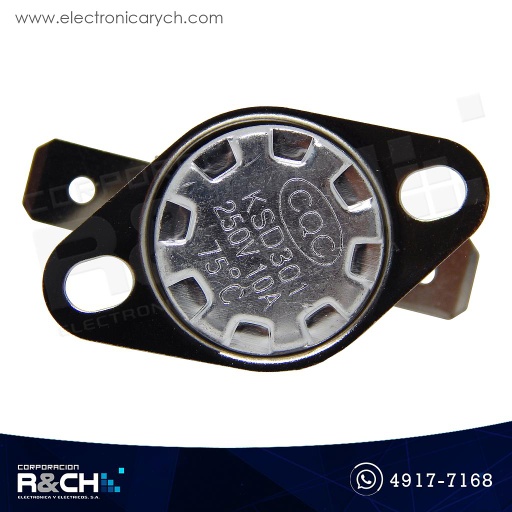 [SW-30175] SW-30175 Switch Termostáto 10A 250V 75º NC KSD301