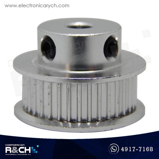 [PL-3665] PL-3665 Polea GT2 dentada 36 dientes para faja 6mm diámetro eje 5mm