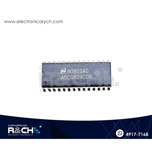 [ADC0809] ADC0809 Convertidor Analogico Digital 8 canales ADC0809