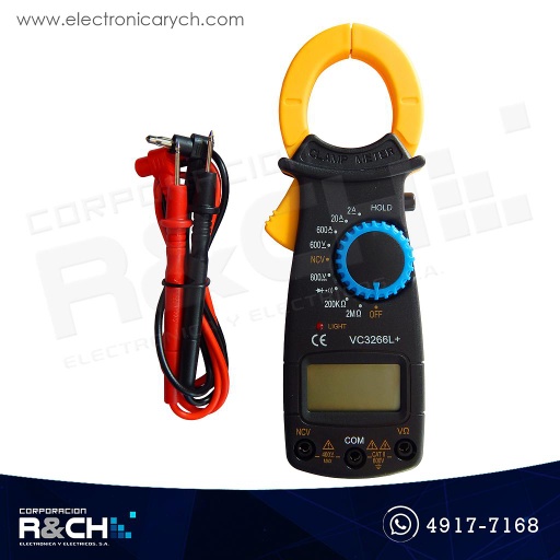 [MM-3266L] MM-3266L Multímetro tipo gancho 600A económico