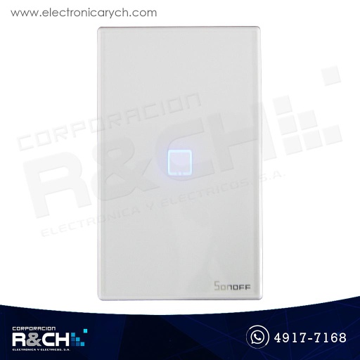 [SW-T2US1C] SW-T2US1C Switch Inteligente touch sencillo para empotrar wi-fi Sonoff