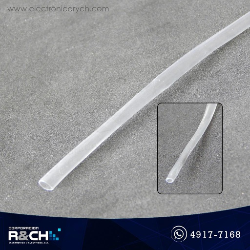 [TP-2.5T] TP-2.5T Termoencogible Transparente 2mm. pie