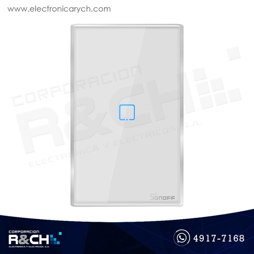 [SW-T0US1C] SW-T0US1C Switch Inteligente touch Sencillo para empotrar wi-fi Sonoff