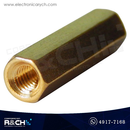 [TN-18F] TN-18F Espaciador o separador M3 dorado 18mm hembra